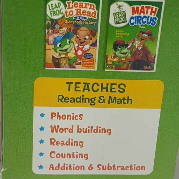 Vintage 2006 LEAP FROG Learning DVDs 5 Pack Phonics Reading Alphabet Words Math - Picture 4 of 15